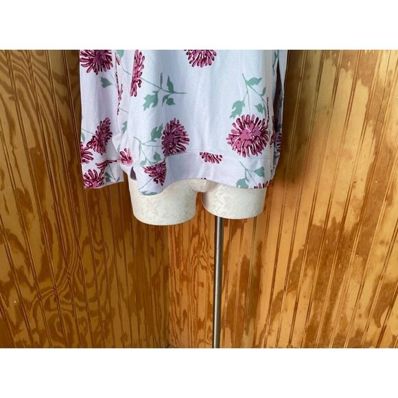 Kate Spade Sweater Pullover Warmer Stretch Long Sleeve Knit Floral Pink Sz M - Picture 5 of 8